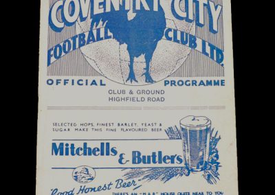 Coventry v Newcastle 01.10.1938