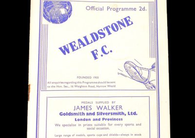Wealdstone v Southall 16.09.1939