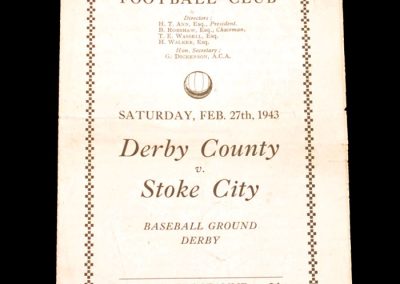Derby v Stoke 27.02.1943