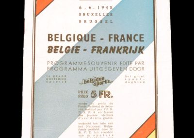 Belgium v France 06.06.1948