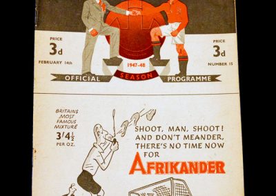 Man Utd v Preston 14.02.1948