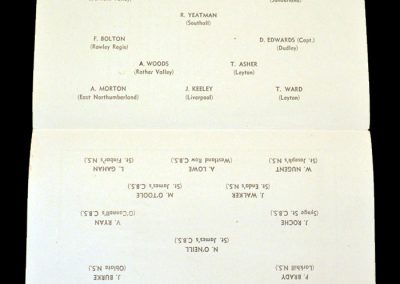 Ireland Schools v England Schools 31.05.1952