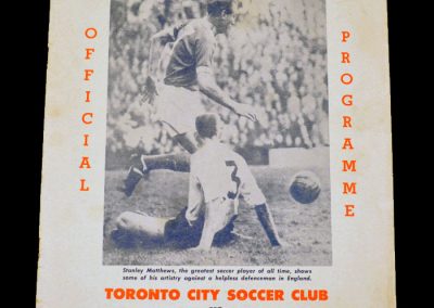 Toronto v Italia 20.05.1961