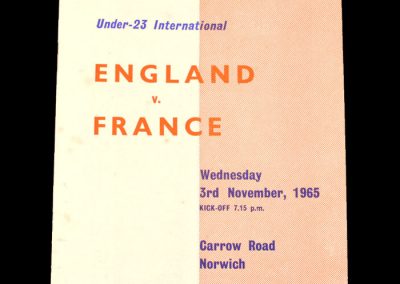 England v France 03.11.1965 (Under 23)
