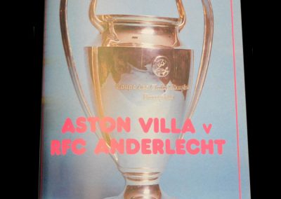 Aston Villa v Anderlecht 07.04.1982 - Semi Final 1st Leg (1-0)