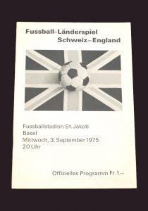 Switzerland v England 03.09.1975