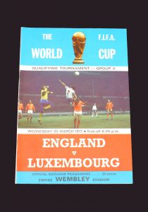 England v Luxembourg 30.03.1977
