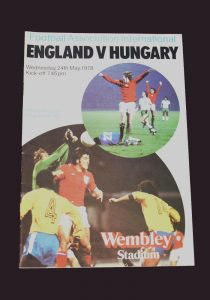 England v Hungary 24.05.1978