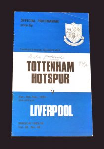 Spurs v Liverpool 09.02.1974 - postponed