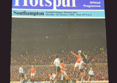 Spurs v Southampton 01.01.1979 - postponed