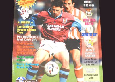 West Ham v Coventry 26.12.1995