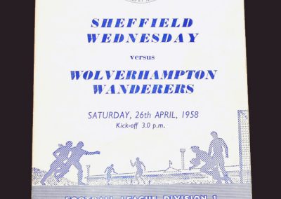 Sheff Wed v Wolves 26.04.1958