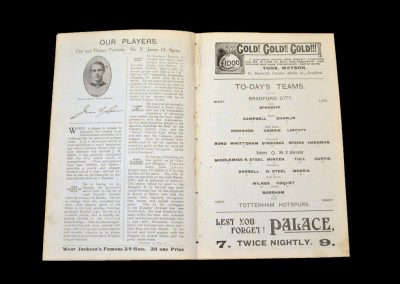 Bradford City v Spurs 18.09.1909 (Walter Tull scores Spurs only goal in a 5-1 defeat)
