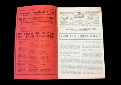 Arsenal v Man City 26.12.1930