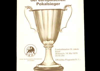 Kiev v Ferencvaros 14.05.1975 - European Cup Winners Cup Final