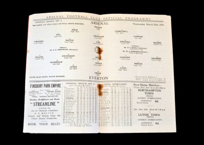Arsenal v Everton 25.03.1936