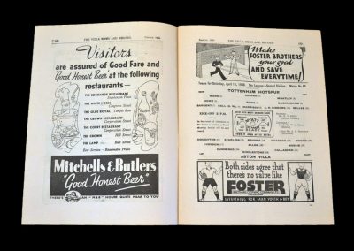 Aston Villa v Spurs 16.04.1938 | Aston Villa v Swansea 19.04.1938