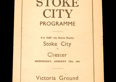 Stoke v Chester 29.01.1947 - FA Cup 4th Round Replay