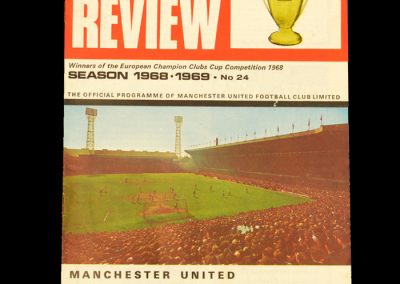 Man Utd v Sheff Wed 22.03.1969