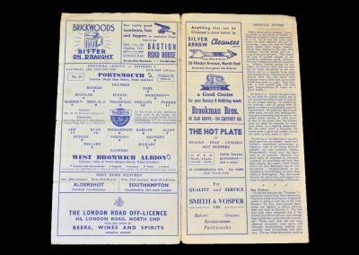 Portsmouth v West Brom 13.01.1951