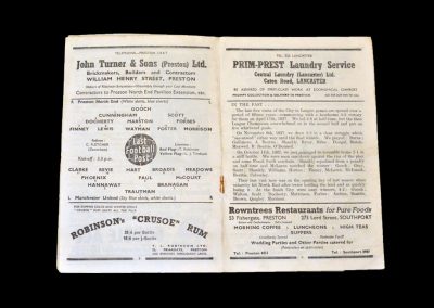 Preston v Man City 01.03.1952 (Note the typo)
