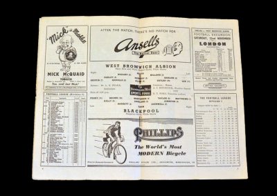 West Brom v Blackpool 15.11.1952