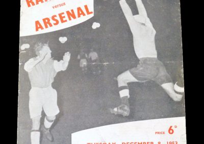 Rangers v Arsenal 08.12.1953