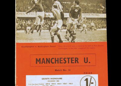 Southampton v Man Utd 21.12.1968