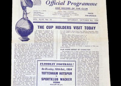 Spurs v West Brom 09.10.1954