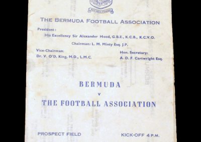Bermuda v England FA 11 12.05.1955