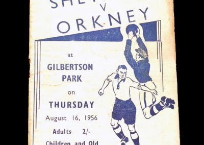 Shetland v Orkney 16.08.1956
