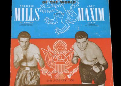 Mills v Maxim 24.01.1950 (Lost) Light heavyweight championship