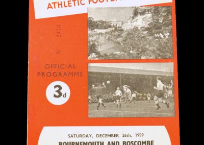 Bournemouth v Swindon 26.12.1959