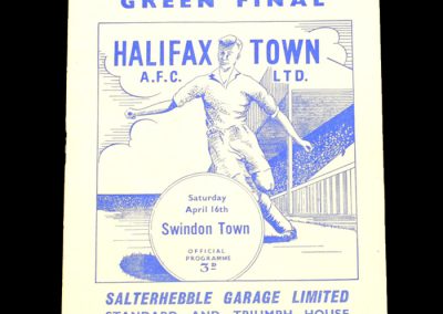 Halifax v Swindon 16.04.1960