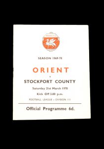 Orient v Stockport 21.03.1970