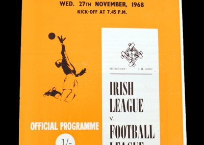 Irish League v English League 27.11.1968 (Osgood)