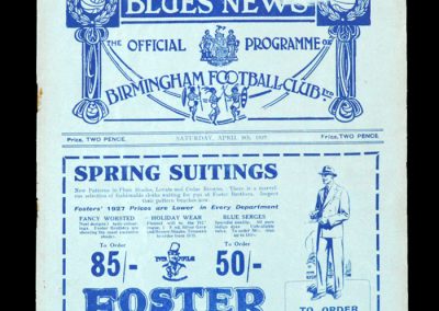 Birmingham v Newcastle 09.04.1927