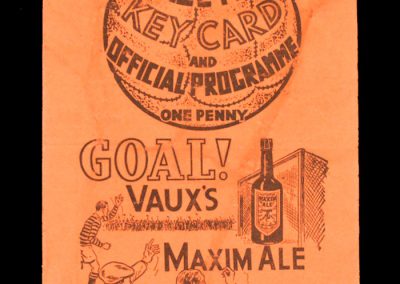 Middlesbrough v Sunderland 01.01.1938