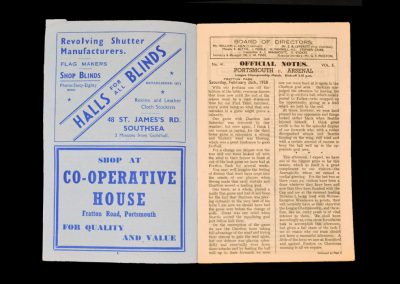 Portsmouth v Arsenal 26.02.1938
