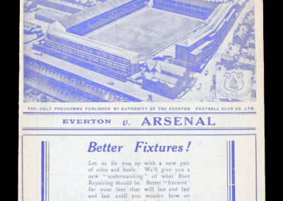 Everton v Arsenal 14.01.1939