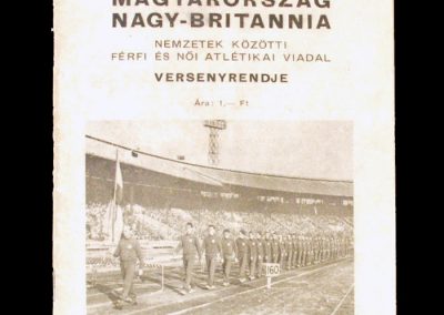 Hungary v GB 29.09.1956 (Athletics)