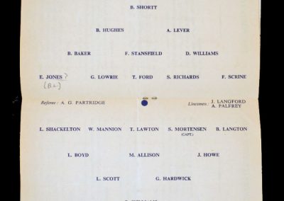 Ex Wales v Ex England 27.02.1960