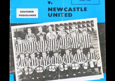 Newcastle v Rangers 14.05.1969 Semi Final 1st Leg 0-0