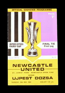Newcastle v Ujpest Dozsa 29.05.1969 Final 1st Leg 3-0
