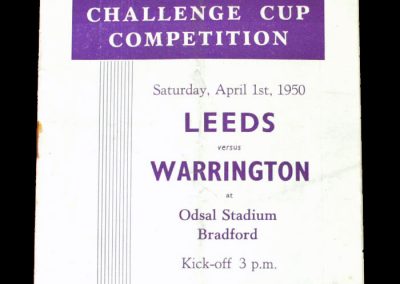 Warrington v Leeds 01.04.1950 (Cup Semi Final)