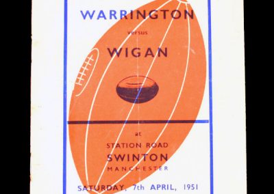 Warrington v Wigan 07.04.1951 (RL Cup Semi Final)