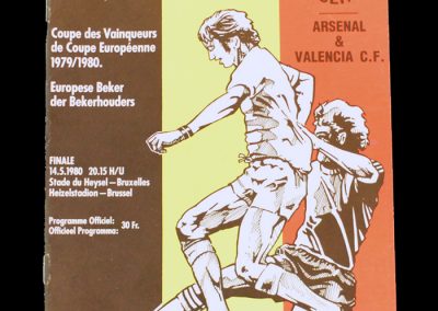 Valencia v Arsenal 14.05.1980 - European Cup Winners Cup Final