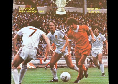 Liverpool v West Ham 14.03.1981 - League Cup Final