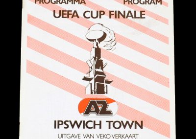 Alkmaar v Ipswich 20.05.1981 - UEFA Cup Final 2nd Leg