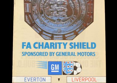 Everton v Liverpool 18.08.1984 - Charity Shield